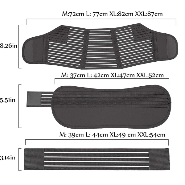 Raskaustukivyö Äitiysvyö Pehmeä Venyvä Hengittävä Raskaus Vatsan Nostotuki Musta XL