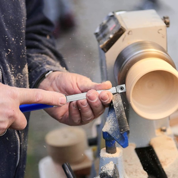 8 stk. Karbiddreieverktøy, erstatningskniver, skarpe og holdbare, for trelathe, inkludert 8