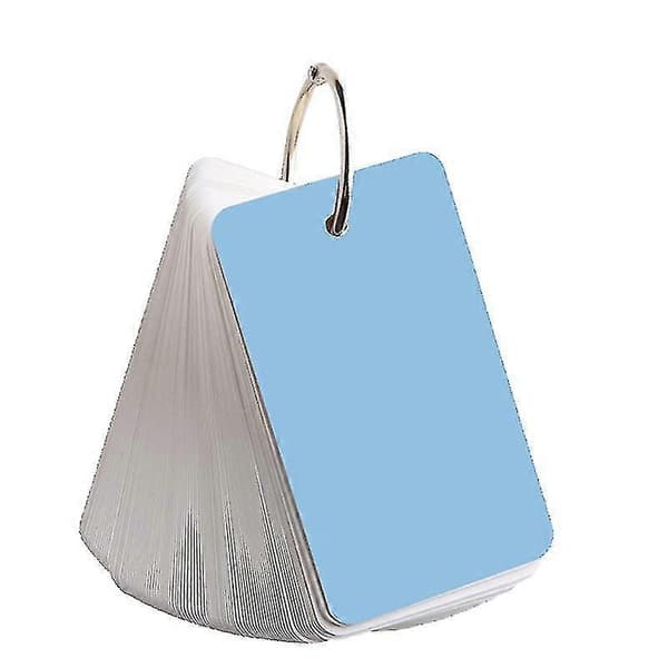 Blanke Flash Cards Sæt Vendbart Kraft Papir Indeks Kort Sæt Til Studerende (1 stk, Pink)