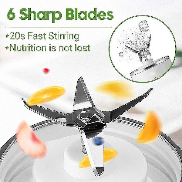 500ml bærbar juicer, elektrisk frugtjuicer glas smoothie maker usb genopladelig blendere mixer til hjem rejse