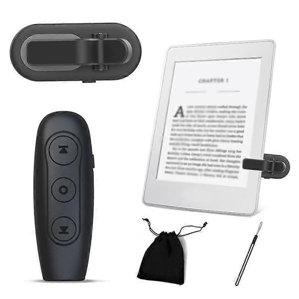 Sideoppslåingsfjernkontroll for Kindle-lesing, e-bøker, telefon, nettbrett og datamaskin