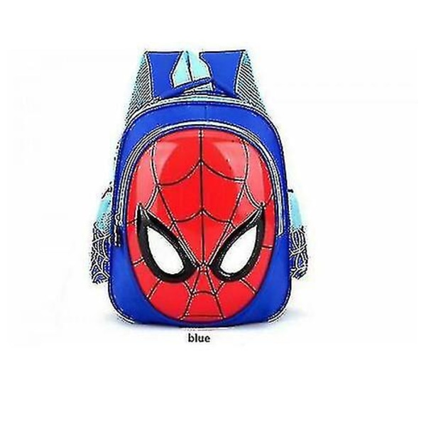 3D vedenpitävä lasten koulureppu Spiderman kirjalaukut Lasten lahjat Blue