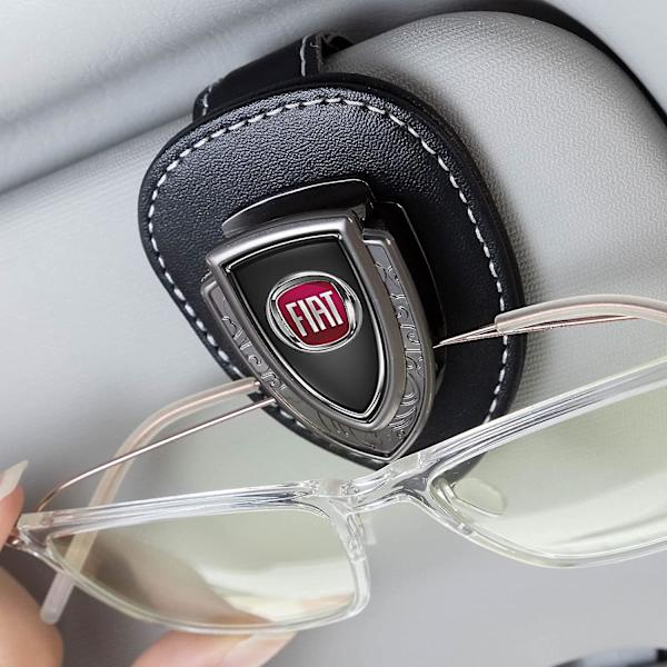 Bil Solglasögon Hållare För Visir,glasögon Hållare För Bil Visir Clip-on Solglasögon Hållare För Kvinnor Män,bil Visir Tillbehör Arbeta Med Fiat 500 Qubo Doblo