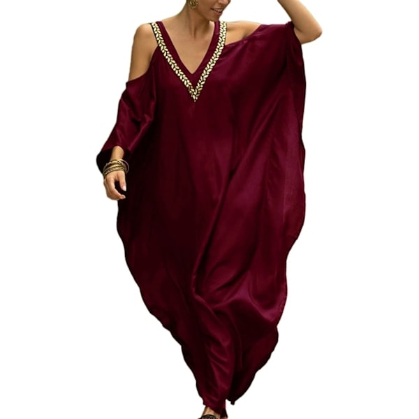 Off shoulder kjole badedragt bluse lang nederdel