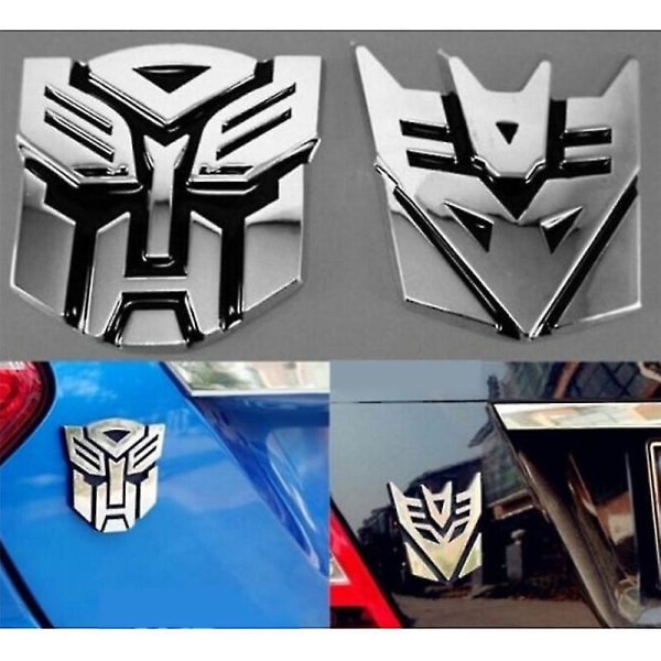 3d Logo Protector Autobot Transformers Emblem Badge Grafik Decal Bil Sticker Decepticons