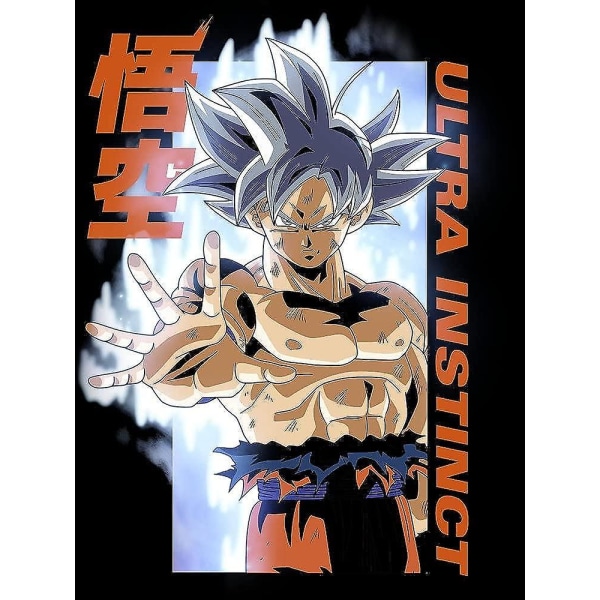 Dragon Ball Super Ultra Instinct Goku Miesten musta T-paita M