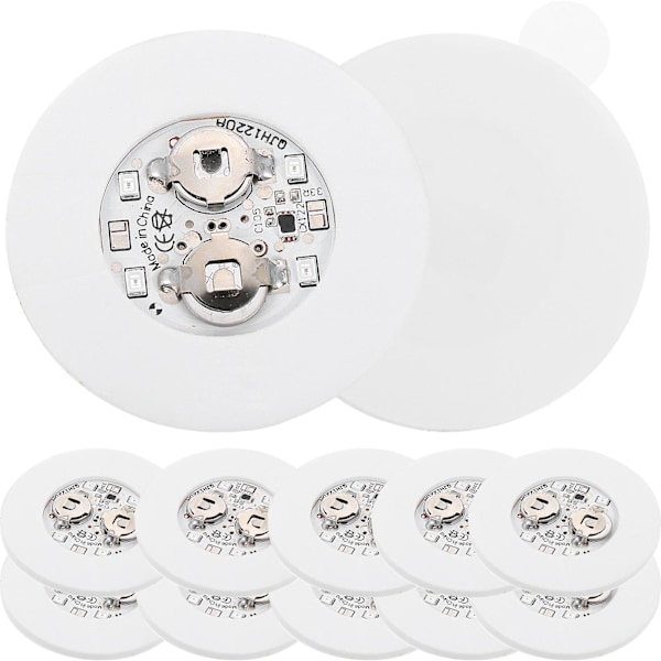 12 stk. LED Dekor Bord Brikke LED Koppebrikke Lys Drikkeunderlag Lys Koppebrikker LED Brikke Morsomme Brikker