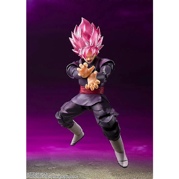 Bandai Tamashii Nations SH Figuarts Broly \"Dragon Ball Z\" Actionfigur Transparent stöd The pink Goku