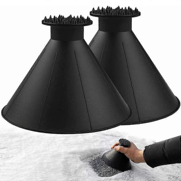 2 snöslungor med horn [svart]
