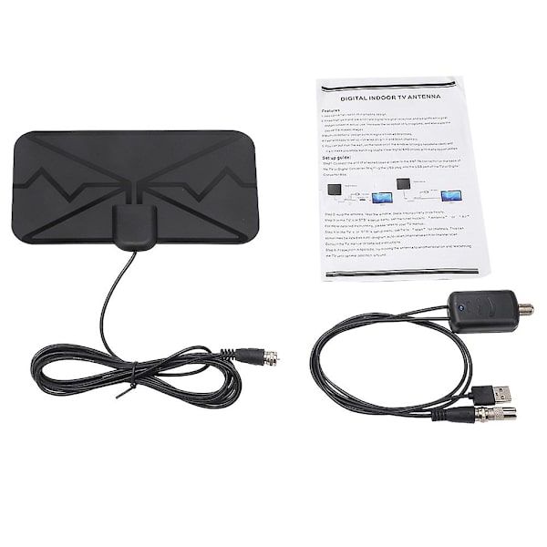3600 Mile TV-antenn Nyaste Inomhus HDTV Förstärkt Digital TV-antenn 1080p Svart Hög Försäljning