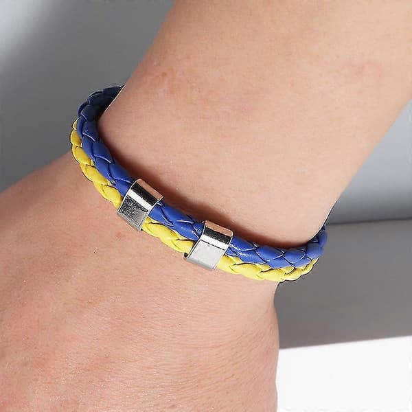 2 kpl Uusi Ukraina Lippu Väri Rannekoru - Ukraina