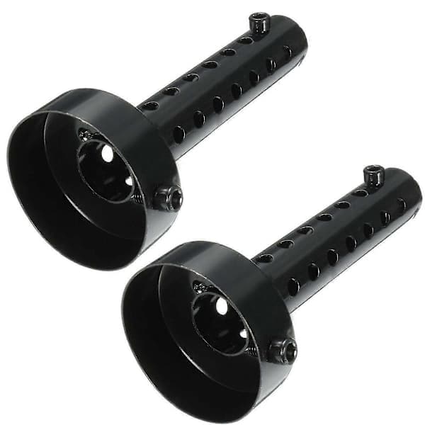 2 st 60mm Universal Motorcykel Avgasljuddämpare DB Killer Ljuddämpare