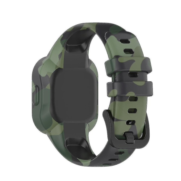 Smartwatch-rem for Garminfit Jr 3/garmin Vivofit Jr 3 Silica-rem Slitebestandig Camouflage Green