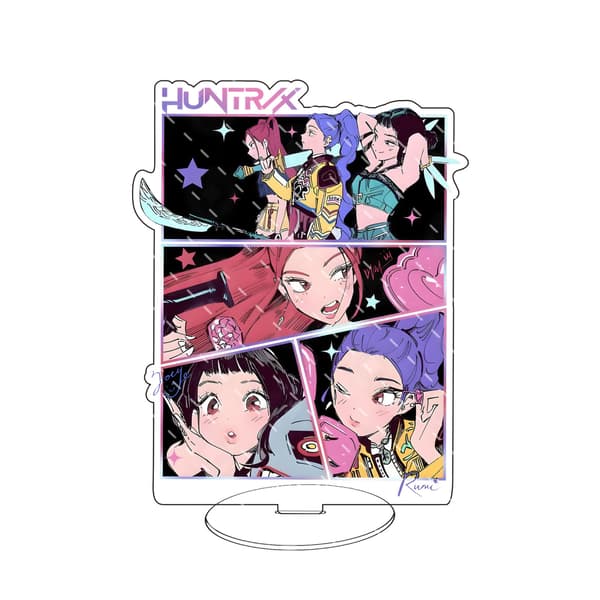 Demon Slayer K-Pop Akrylstativ | Skrivebordsdekoration Animefigur Kombination-4 Combination-4 Pattern printed inside