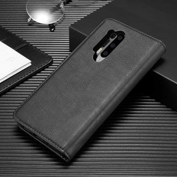 Pung Etui med Magnetisk Skal til OnePlus 8 Pro - DG.MING Sort Sort