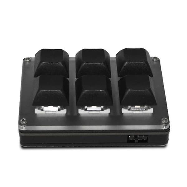 6-knappers Trådløst Tilpassbart Tastatur 2.4g Usb Bluetooth-modus Tast Tilpasning Hot-swappable Taster