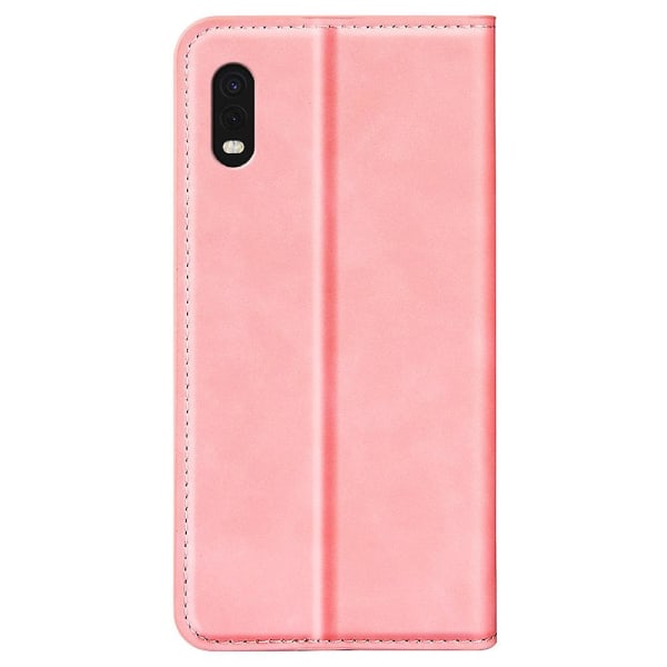 Til Samsung Galaxy Xcover Pro PU Læder TPU Case Stand Magnetic Skin Touch Flip Wallet Phone Cover Pink