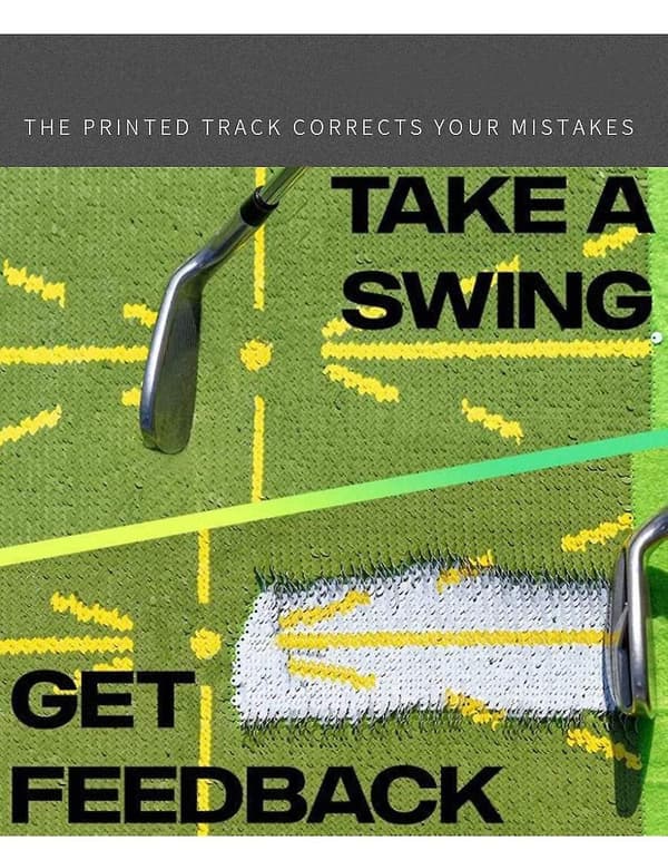 Golf Träningsmatta För Svingdetektering, Golf Daddy Divot Matta För Inomhus/Utomhus
