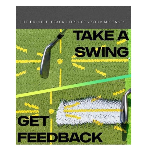 Golf Treningsmatte For Swing Detection, Golf Daddy Divot Mat For innendørs/utendørs