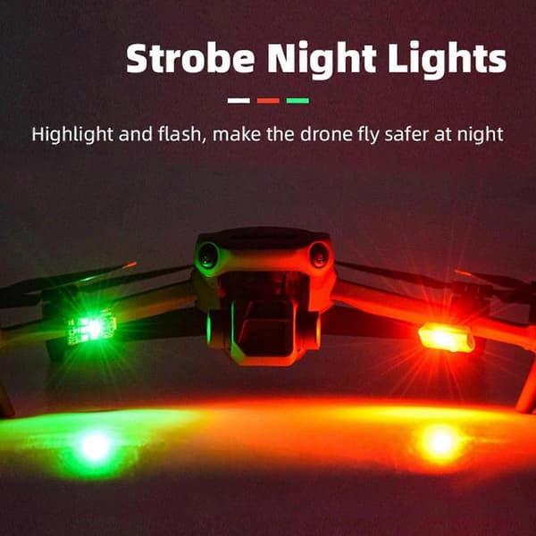 Stroboskop Signal Advarselslampe LED Indikatorlampe LED-lys til Mini 3 Pro/Mini 2
