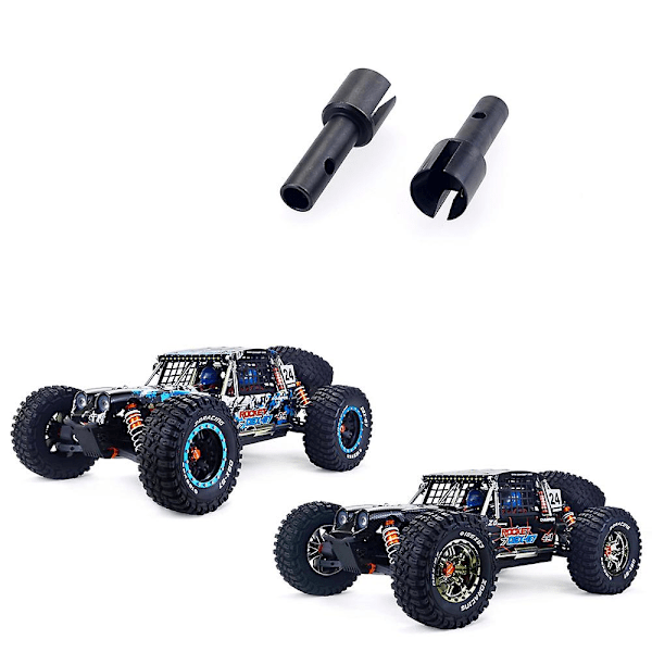 2 st metall bakre hjulaxelkoppar 8537 för -07 DBX07 EX-07 EX07 1/7 RC bil uppgraderingsdelar reservdelar tillbehör black