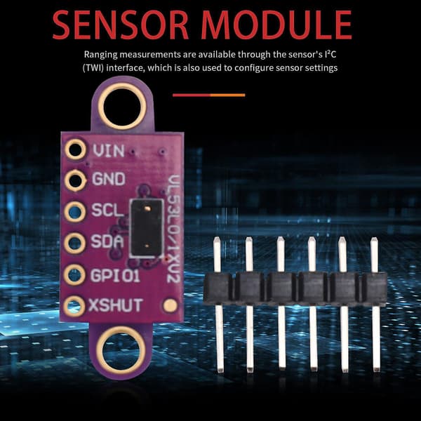 VL53L0X Tid-av-fly-avstandssensor vl53l0xv2 Modul For