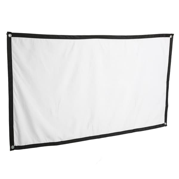 Projector Screen 100 inch HD Wrinkle-Free Foldable Portable Projection Screen with Hooks for Home Office