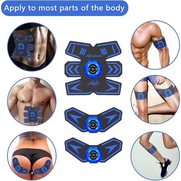 Vatsalihasstimulaattori Abs Stimulator Ladattava Ultimate Abs Stimulator Miehille Naisille Vatsalihasharjoittelu Vatsalihakset Power Fitness Vatsalihasten harjoitteluvälineet