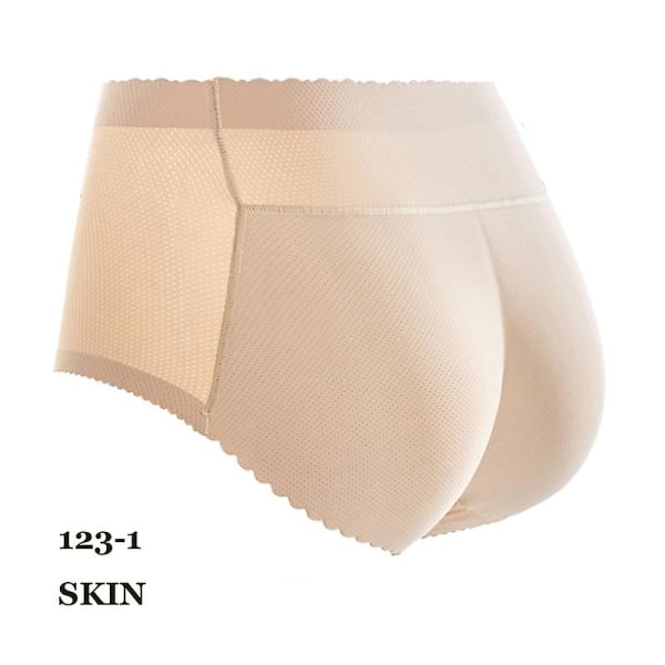 Kvinder Ass Lifter Polstrede trusser Sømløse Hip Enhancer Body Shaper Undertøj Trusser til Kvinder Skin Tone 123-1 M