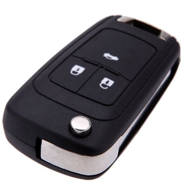 Ersättningsknappar med 3 knappar Keyless Entry Remote Flip Folding Key Fob Case Cover för Chevrolet