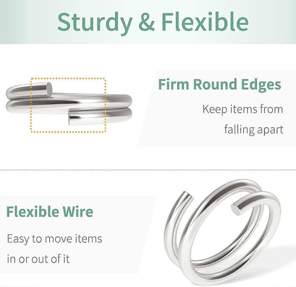 100 stk. 10 mm Mini Split Jump Rings - Smykkeforbindelser