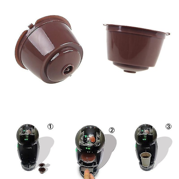 Påfyllningsbar Dolce Gusto Kapsel Återanvändbara Poddar Filter Kaffekopp