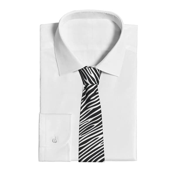 Zebra Stribet Herre Slips Mode Slips Tynde Slips Gaver Til Bryllupper, Brudgom, Forretningsfest