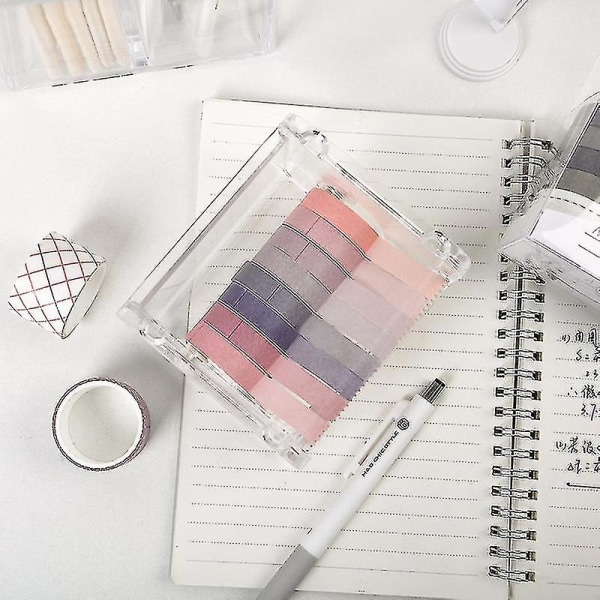 10 ruller Morandi Color Washi Tape Ensfarvet maskeringstape Journal Decor Sticker