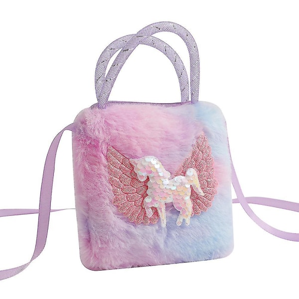 Unicorn Crossbody Väska Liten Flicka Unicorn Handväska Liten Unicorn Axelväska För Småbarn