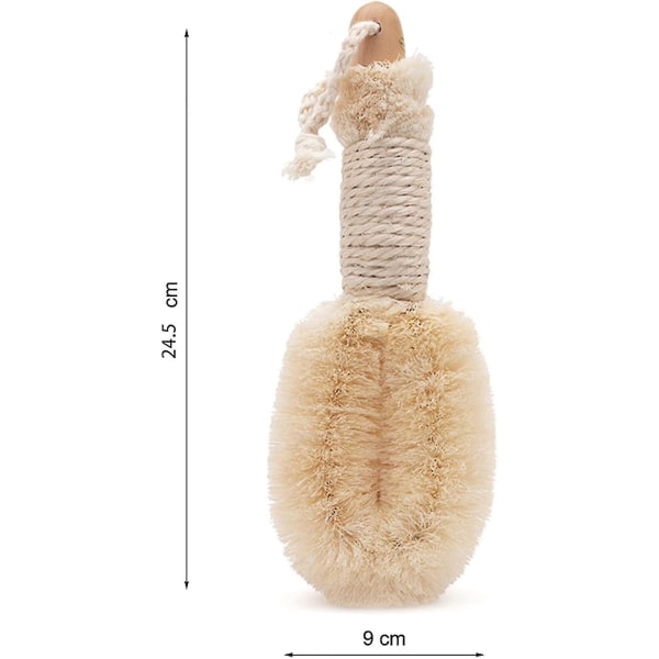 Sisalborste, växtfibergnidning Sisalborste, naturfiber förbättrar blodcirkulationen