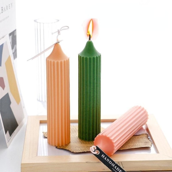 DIY - Lysestøbeforme - lang stang - Støbeform - Lysform