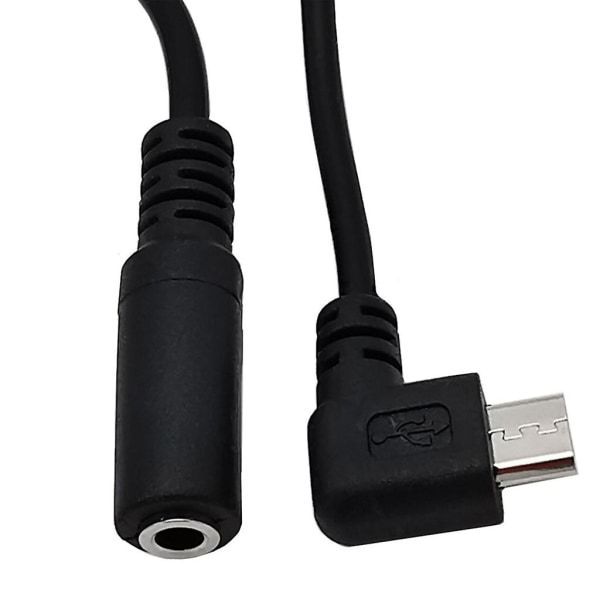 Holdbar Micro Usb-hann til 3,5 mm hunn lydkabelutskiftninger