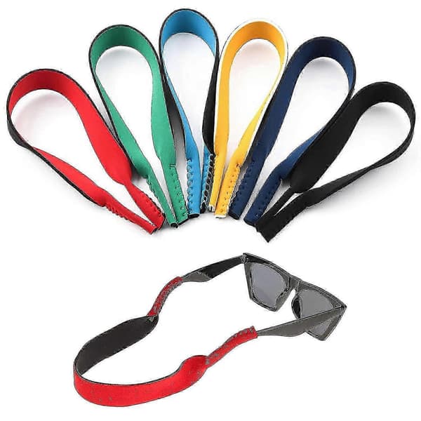 Sportglasögon och solglasögon Neopren Elastisk Snodd Hållarrem Band - 6-pack