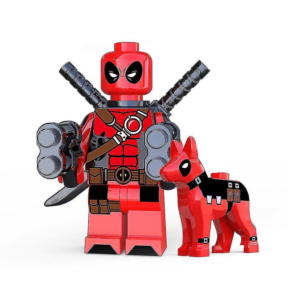 8st/ set Superhjälteserien Minifigurer Byggklossar Kit, Deadpool Mini Actionfigurer Leksaker Fläktar Presenter i 3 år + Ki