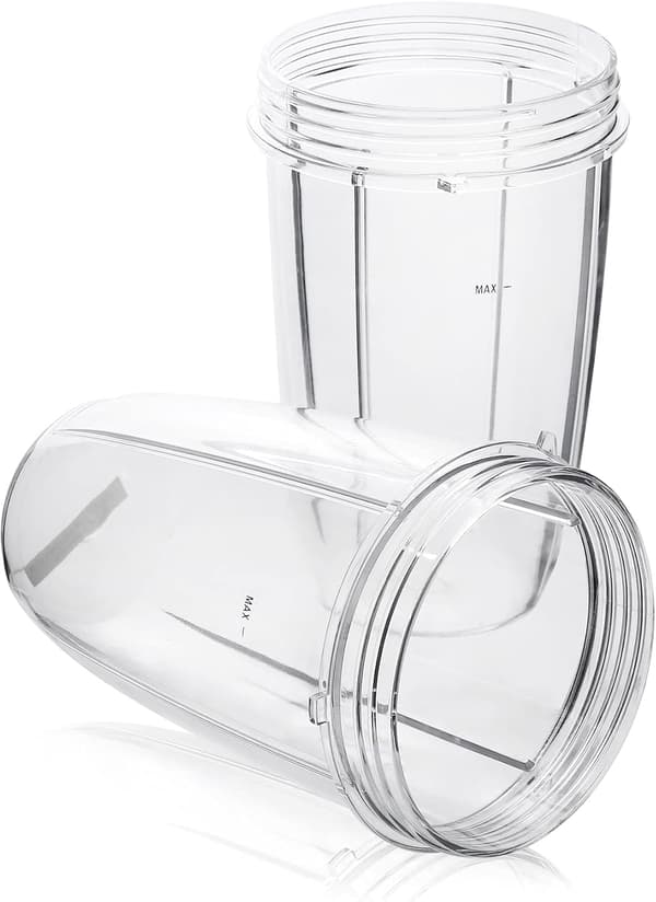 24 oz saftpresserkopper kompatible med Nutribullet 600W 900W blendere, udskiftningsdele til saftpresser (2-pak)