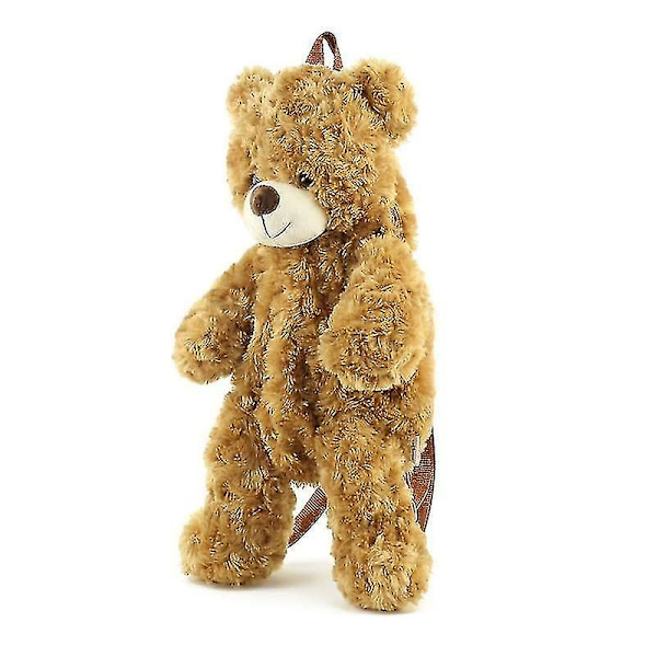 Rygsæk Kvinde Ny Plysdukke Casual Taske Personlighed Tegneserie Bjørn B2305 Light Brown