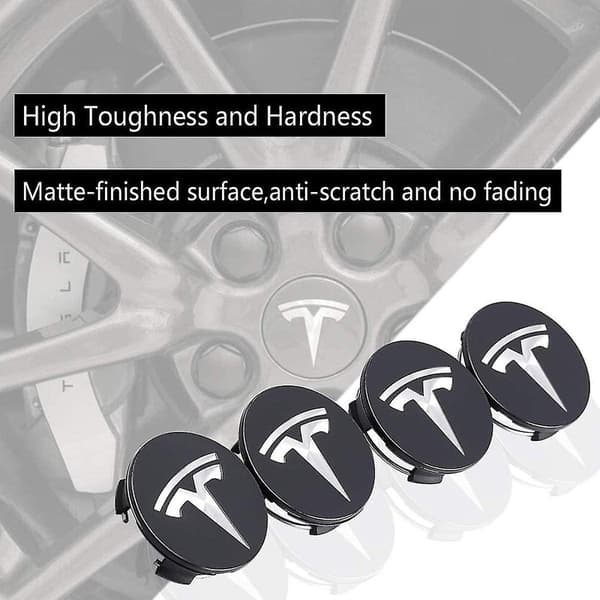 For Tesla Hjulkapselsett Senterkapselsett Hjulmutterbeskyttelse Senter Modifikasjonsbeskyttelse For Model Y Model 3 Model S Model X
