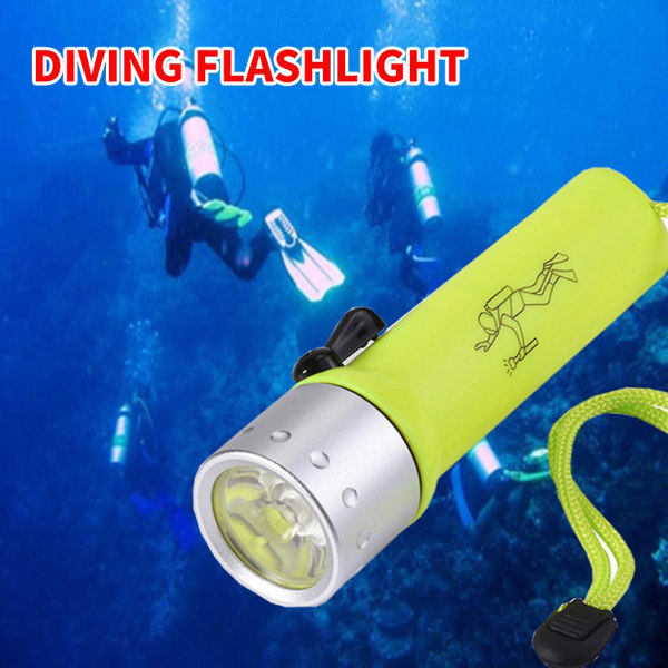 Vedenkestävä vedenalainen salamavalo taskulamppu Led Scuba Diver Sukellustaskulamppu