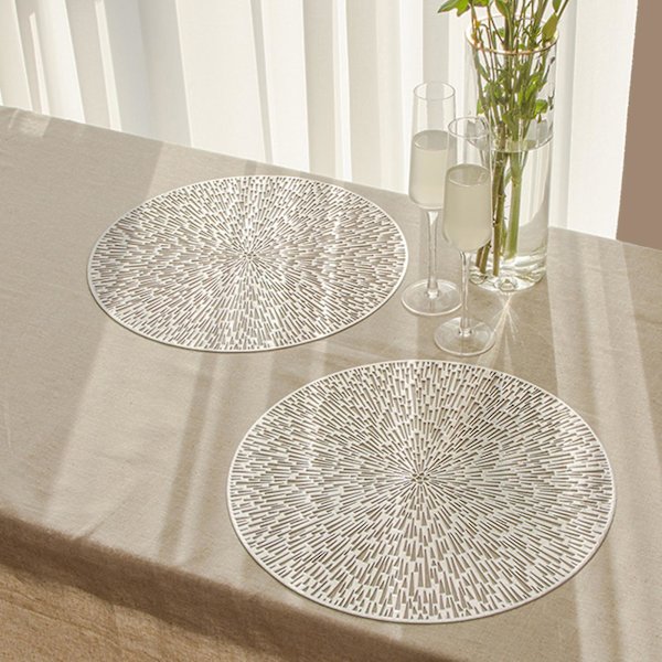 Kök Placemat Värmebeständig Bordsplacemat Anti-skållning Matbords Skyddsmatta för Heminredning Bronze Red