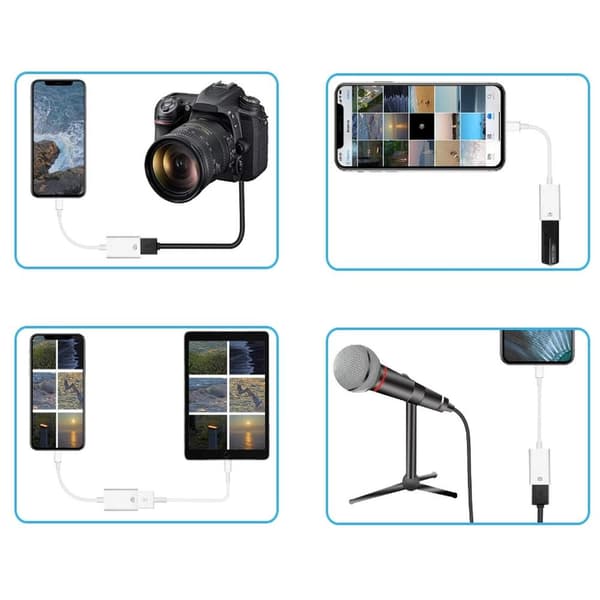 Lightning-USB-sovitin, yhteensopiva iPhonen/iPadin kanssa – OTG