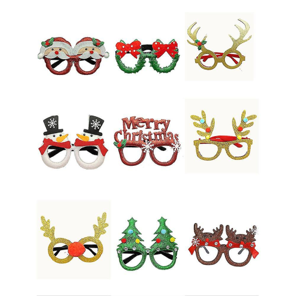 Julebriller Fest Briller Innfatninger Julepynt Kostyme Briller For Xmas Parties