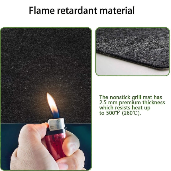 Ildfast Peisgulvteppe Sklisikker Beskyttelsesmatte Flammebestandig Underlag For Peis, Ovnsbeskyttelse (39x60in)