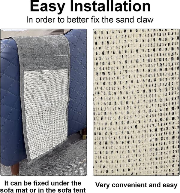Sofa Cat skrapematte, sofa Cat skrapematte med 2 rom, Cat Scratch Møbler Ripebeskyttelse