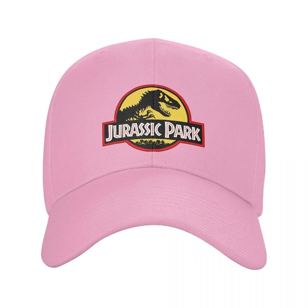 Mukautettu Jurassic Park Dinosaur Print cap Miesten Naisten Säädettävä Isähattu Streetwear Pink Baseball Cap